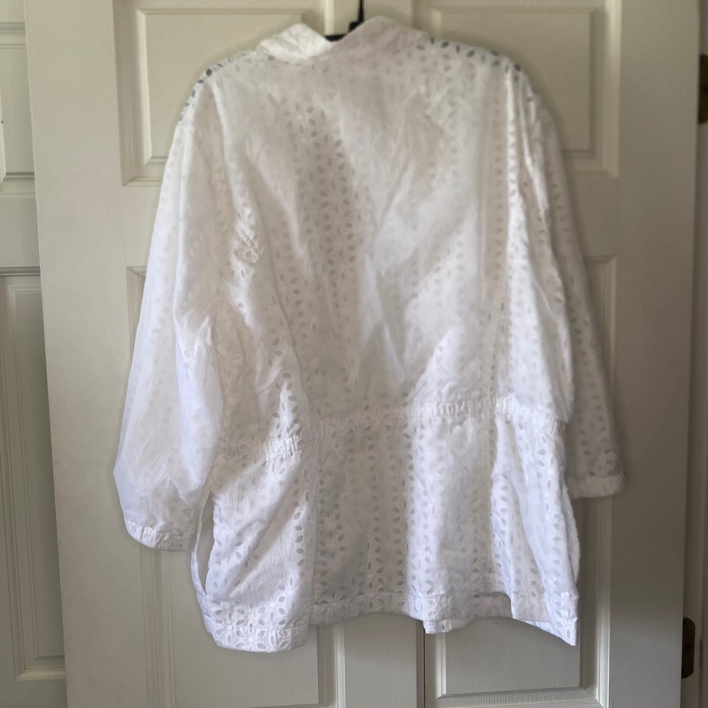 *SET* Chico's Zenergy Collection White Eyelet Jacket & Tank - Sz XL (Chico's 3) - Picture 6 of 13